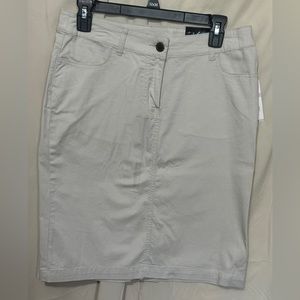 Kim Rogers khaki skirt